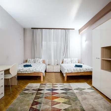 Spacious City View Apartment With Balcony-3