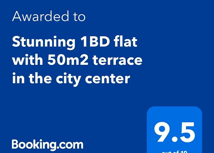 Stunning 1Bd Flat With 50M2 Terrace In The City Center