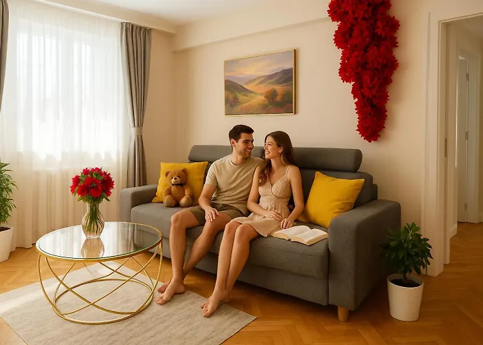 City View Apartment With Private Balcony